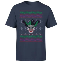 DC COMICS DC Joker Knit Men's Christmas T-Shirt - Navy 9 DC COMICS DC Joker Knit Men's Christmas T-Shirt - Navy -JD Looney Shop 11970013 6664627087186998