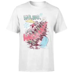 DC COMICS DC Ho Ho Whoaaaaaaa Men's Christmas T-Shirt - White 9 DC COMICS DC Ho Ho Whoaaaaaaa Men's Christmas T-Shirt - White -JD Looney Shop 11970034 7574627075948065