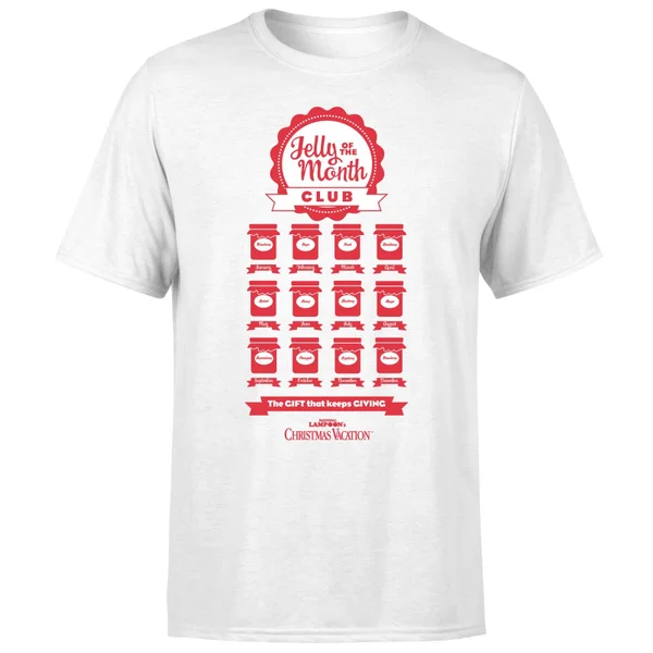 National Lampoon Jelly Of The Month Club Men's Christmas T-Shirt - White 5 National Lampoon Jelly Of The Month Club Men's Christmas T-Shirt - White - Image 5