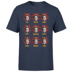 Elf Faces Men's Christmas T-Shirt - Navy 9 Elf Faces Men's Christmas T-Shirt - Navy -JD Looney Shop 11970145 1584627066610709