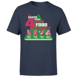 Elf Food Groups Men's Christmas T-Shirt - Navy 9 Elf Food Groups Men's Christmas T-Shirt - Navy -JD Looney Shop 11970181 8914627068249936