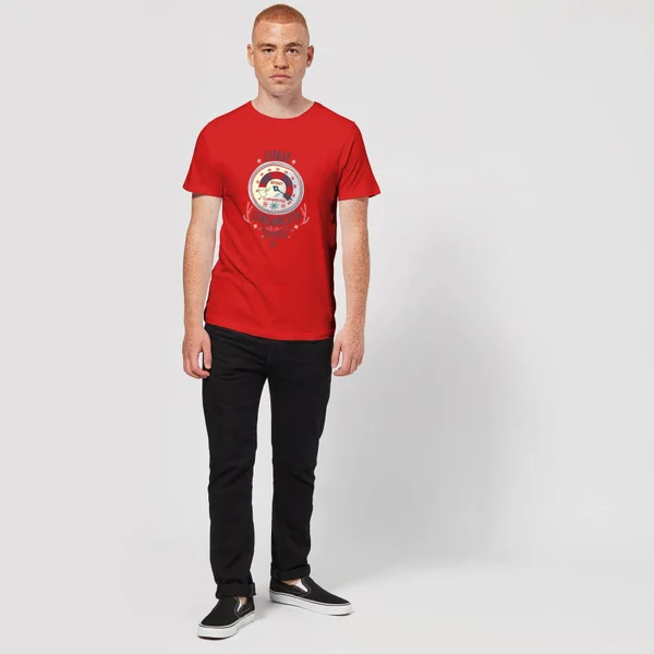Elf Clausometer Men's Christmas T-Shirt - Red 3 Elf Clausometer Men's Christmas T-Shirt - Red - Image 3