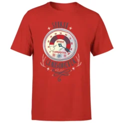 Elf Clausometer Men's Christmas T-Shirt - Red 9 Elf Clausometer Men's Christmas T-Shirt - Red -JD Looney Shop 11970217 9924627070484387