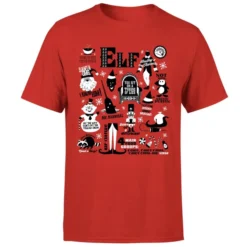 Elf Men's Christmas T-Shirt - Red 9 Elf Men's Christmas T-Shirt - Red -JD Looney Shop 11970250 8804627062518199