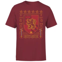 Harry Potter Gryffindor Crest Men's Christmas T-Shirt - Burgundy 9 Harry Potter Gryffindor Crest Men's Christmas T-Shirt - Burgundy -JD Looney Shop 11970262 6374627063477482
