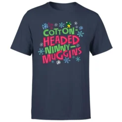 Elf Cotton-Headed Ninny-Muggins Men's Christmas T-Shirt - Navy 9 Elf Cotton-Headed Ninny-Muggins Men's Christmas T-Shirt - Navy -JD Looney Shop 11970289 1134627065071874