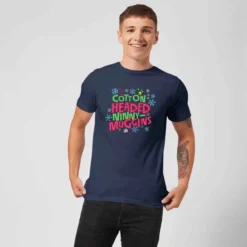 Elf Cotton-Headed Ninny-Muggins Men's Christmas T-Shirt - Navy 7 Elf Cotton-Headed Ninny-Muggins Men's Christmas T-Shirt - Navy -JD Looney Shop 11970289 1854627064796684
