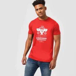National Lampoon Merry Christmoose Men's Christmas T-Shirt - Red -JD Looney Shop 11970304 1824627065791292