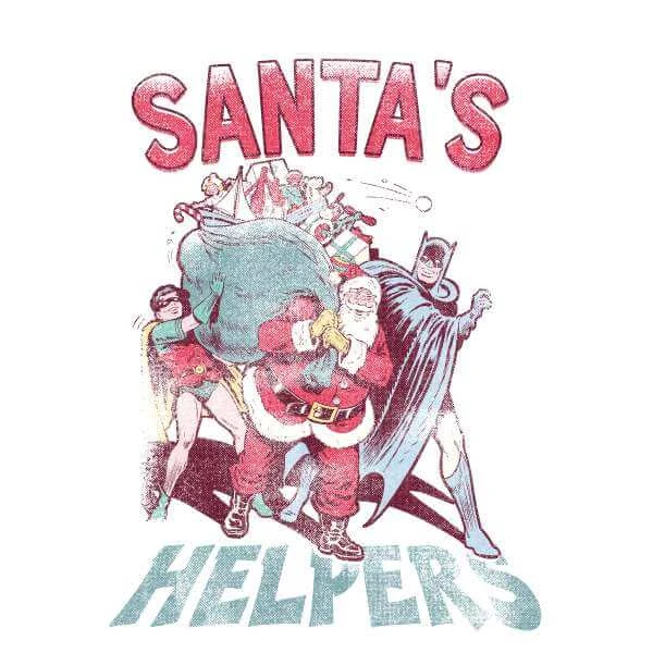 DC COMICS DC Santa's Helpers Men's Christmas T-Shirt - White 2 DC COMICS DC Santa's Helpers Men's Christmas T-Shirt - White - Image 2