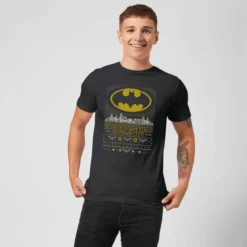 DC COMICS DC Seasons Greetings From Gotham Men's Christmas T-Shirt - Black 7 DC COMICS DC Seasons Greetings From Gotham Men's Christmas T-Shirt - Black -JD Looney Shop 11970340 8534627067289561