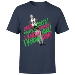 Elf Santa! I Know Him! Men's Christmas T-Shirt - Navy 9 Elf Santa! I Know Him! Men's Christmas T-Shirt - Navy -JD Looney Shop 11970358 4194627068015486
