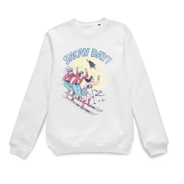DC COMICS DC Snow Day! Christmas Sweater - White 2 DC COMICS DC Snow Day! Christmas Sweater - White - Image 2