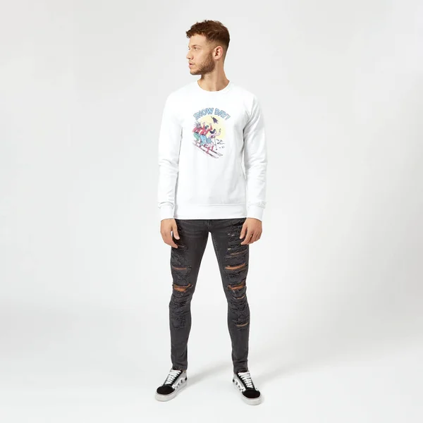 DC COMICS DC Snow Day! Christmas Sweater - White 4 DC COMICS DC Snow Day! Christmas Sweater - White - Image 4