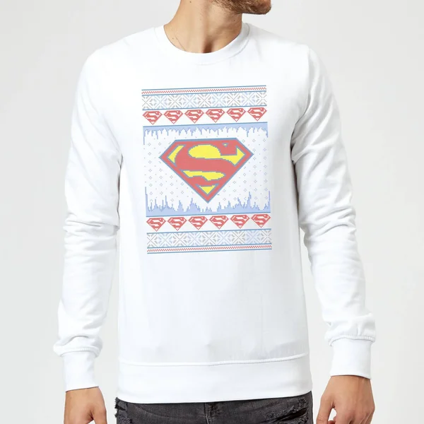 DC COMICS DC Supergirl Knit Christmas Sweater - White 1 DC COMICS DC Supergirl Knit Christmas Sweater - White