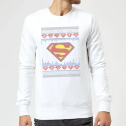 DC COMICS DC Supergirl Knit Christmas Sweater - White 6 DC COMICS DC Supergirl Knit Christmas Sweater - White -JD Looney Shop 11970400 8225093125646583