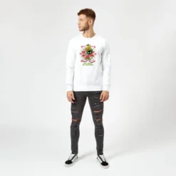 Looney Tunes Eat Drink Be Martian Christmas Sweater - White 7 Looney Tunes Eat Drink Be Martian Christmas Sweater - White -JD Looney Shop 11970454 1265093125929900