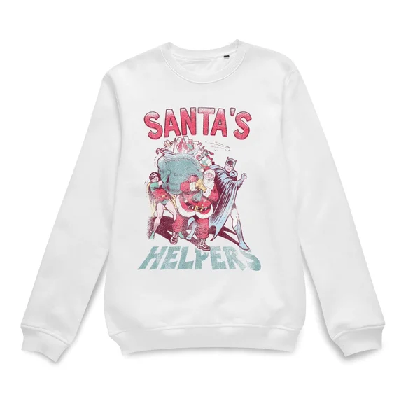 DC COMICS DC Santa's Helpers Christmas Sweater - White 2 DC COMICS DC Santa's Helpers Christmas Sweater - White - Image 2