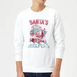 DC COMICS DC Santa's Helpers Christmas Sweater - White