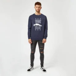 National Lampoon Griswold Vacation Ugly Knit Christmas Sweater - Navy -JD Looney Shop 11970481 1725093126208504