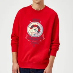 Elf Clausometer Christmas Sweater - Red