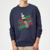 Elf Santa! I Know Him! Christmas Sweater - Navy