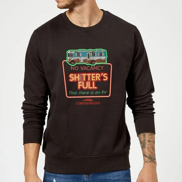 National Lampoon No Vacancy Christmas Sweater - Black 3 National Lampoon No Vacancy Christmas Sweater - Black - Image 3