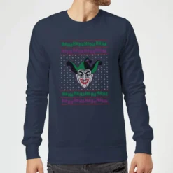 DC COMICS DC Joker Knit Christmas Sweater - Navy 6 DC COMICS DC Joker Knit Christmas Sweater - Navy -JD Looney Shop 11970886 6025093130576768