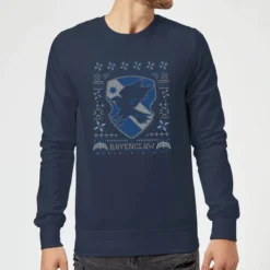 Harry Potter Ravenclaw Crest Christmas Sweater - Navy -JD Looney Shop 11970895 1195093130656523
