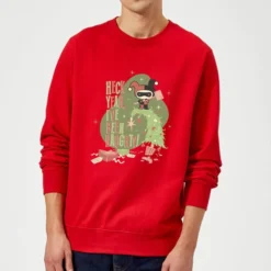 DC COMICS DC Heck Yeah I've Been Naughty! Christmas Sweater - Red
