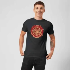 Harry Potter Hogwarts Christmas Crest Men's T-Shirt - Black 7 Harry Potter Hogwarts Christmas Crest Men's T-Shirt - Black -JD Looney Shop 12065837 6614657698526182