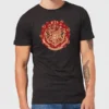 Harry Potter Hogwarts Christmas Crest Men's T-Shirt - Black