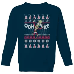 Rick And Morty Ooh Wee Kids' Christmas Sweater - Navy