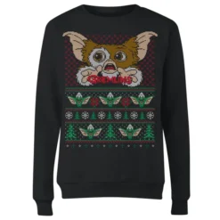 Gremlins Ugly Knit Women's Christmas Sweater - Black 7 Gremlins Ugly Knit Women's Christmas Sweater - Black -JD Looney Shop 12336143 1024714273086228