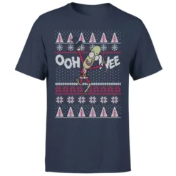 Rick And Morty Ooh Wee Men's Christmas T-Shirt - Navy 12 Rick And Morty Ooh Wee Men's Christmas T-Shirt - Navy -JD Looney Shop 12336690 9364714272137952