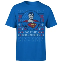 DC COMICS Superman May Your Holidays Be Super Men's Christmas T-Shirt - Royal Blue 9 DC COMICS Superman May Your Holidays Be Super Men's Christmas T-Shirt - Royal Blue -JD Looney Shop 12336696 1084714272606975