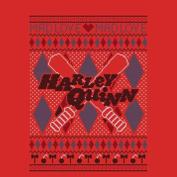 DC COMICS Harley Quinn Men's Christmas T-Shirt - Red 6 DC COMICS Harley Quinn Men's Christmas T-Shirt - Red - Image 6