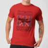 DC COMICS Harley Quinn Men's Christmas T-Shirt - Red