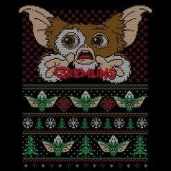 Gremlins Ugly Knit Men's Christmas T-Shirt - Black -JD Looney Shop 12336708 1064714192096728