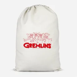 Gremlins Christmas Carolling Cotton Storage Bag