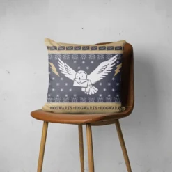 Harry Potter Hogwarts Christmas Square Cushion -JD Looney Shop 13407754 1394898761452249