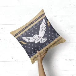 Harry Potter Hogwarts Christmas Square Cushion -JD Looney Shop 13407754 5754898761405116