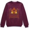 POKEMON Pokémon Merry Litmas Unisex Christmas Jumper - Burgundy
