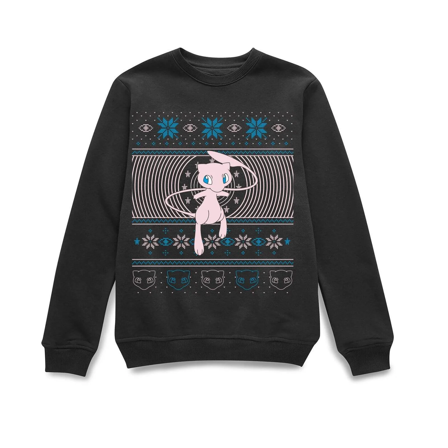 POKEMON Pokémon All I Want For Christmas Is Mew Unisex Christmas Jumper - Black 1 POKEMON Pokémon All I Want For Christmas Is Mew Unisex Christmas Jumper - Black