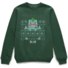 POKEMON Pokémon Deck The Halls Unisex Christmas Jumper - Green