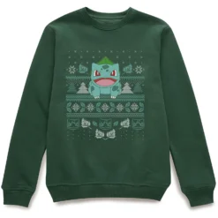 POKEMON Pokémon Deck The Halls Unisex Christmas Jumper - Green