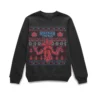 Stranger Things Christmas Deomogorgon Unisex Christmas Jumper - Black