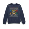 Harry Potter Houses Christmas Jumper - Navy