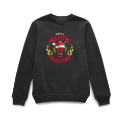 Stranger Things Have A Hellfire Christmas Christmas Jumper - Black