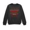 Stranger Things Seasons Greetings From The Upside Down Christmas Jumper - Black