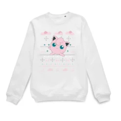 Pokemon Jigglypuff Christmas Christmas Jumper - White